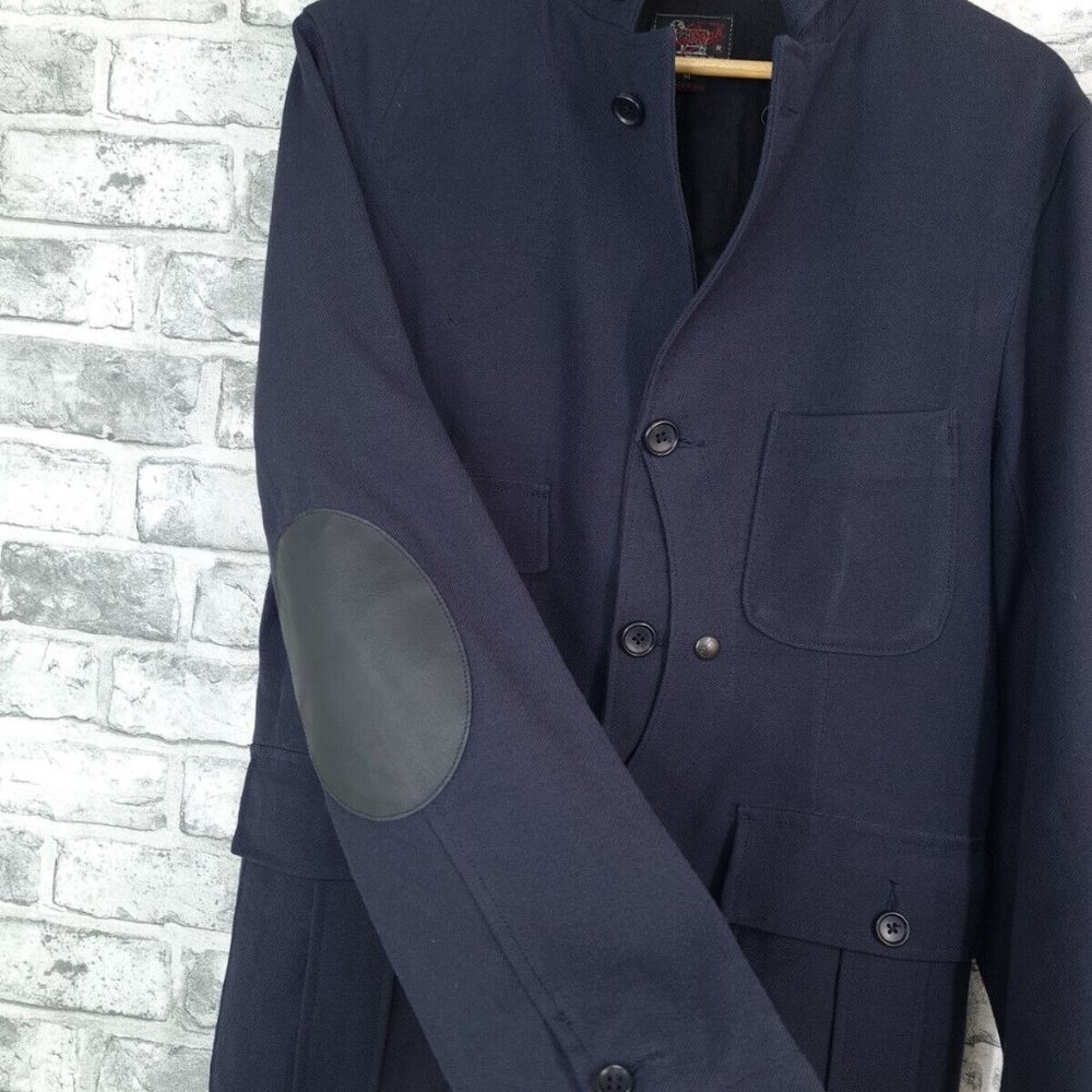 Woolrich Jacket Size Medium Blue Rare Vintage - Picture 2 of 6